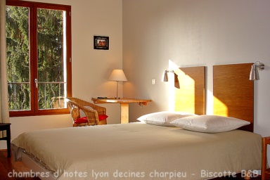Hotel B&B - chambre d'hôte charme  Lyon Decines Lyon Est